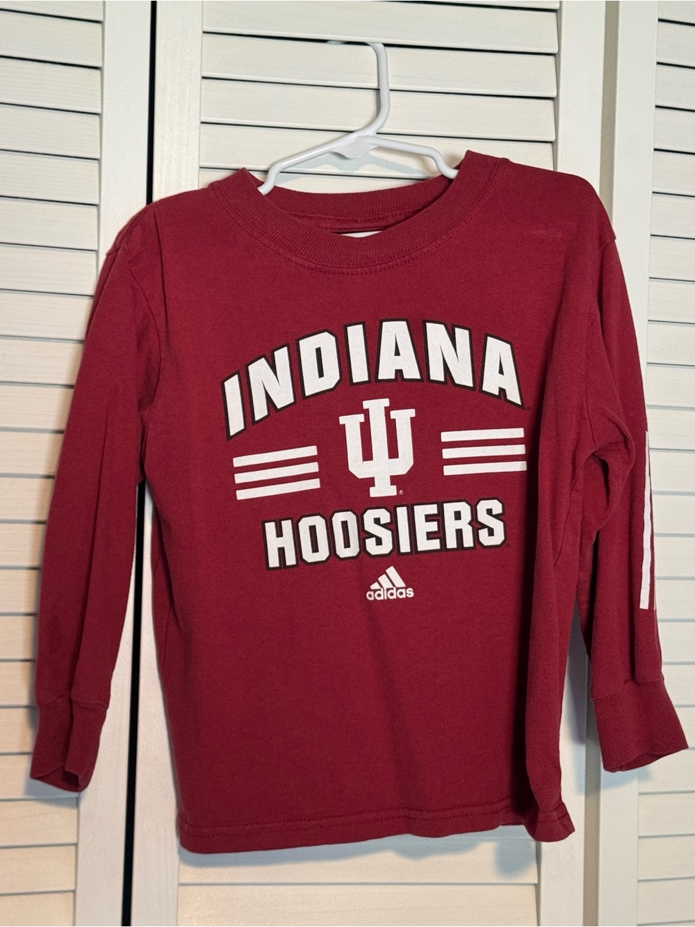 Adidas Indiana University Hoosiers Long-Sleeve Shirt